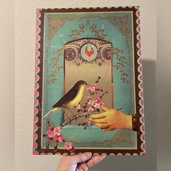 Papaya Art - 11x14 “Victorian Bird” by Anahata Joy Katkin - Wall Art Board